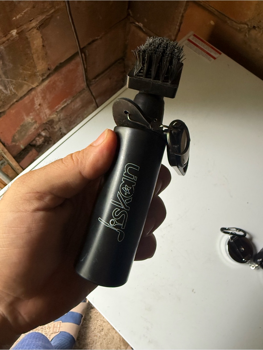 Jiskin golf water Brush Keychain